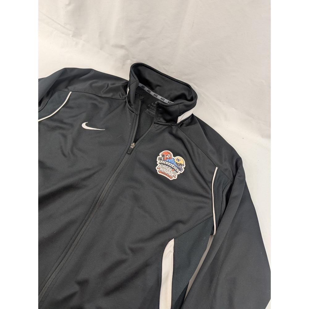 Nike Dri-fit Jacket Warm Up Windbreaker Washington Huskies Vs Oklahoma State Lar
